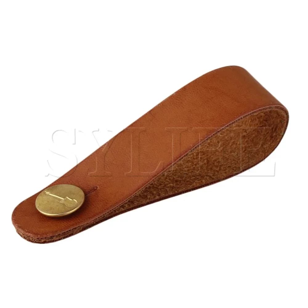 ‌ Cinghia per cravatta per paletta per chitarra in pelle marrone vintage 198x20 mm, accessorio per chitarra classica per acustica/elettrica ‌