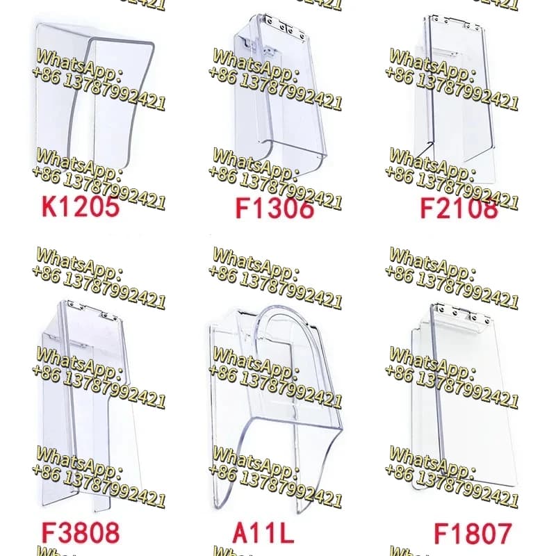 Smart door waterproof cover fingerprint lock outdoor flip rainproof transparent plastic