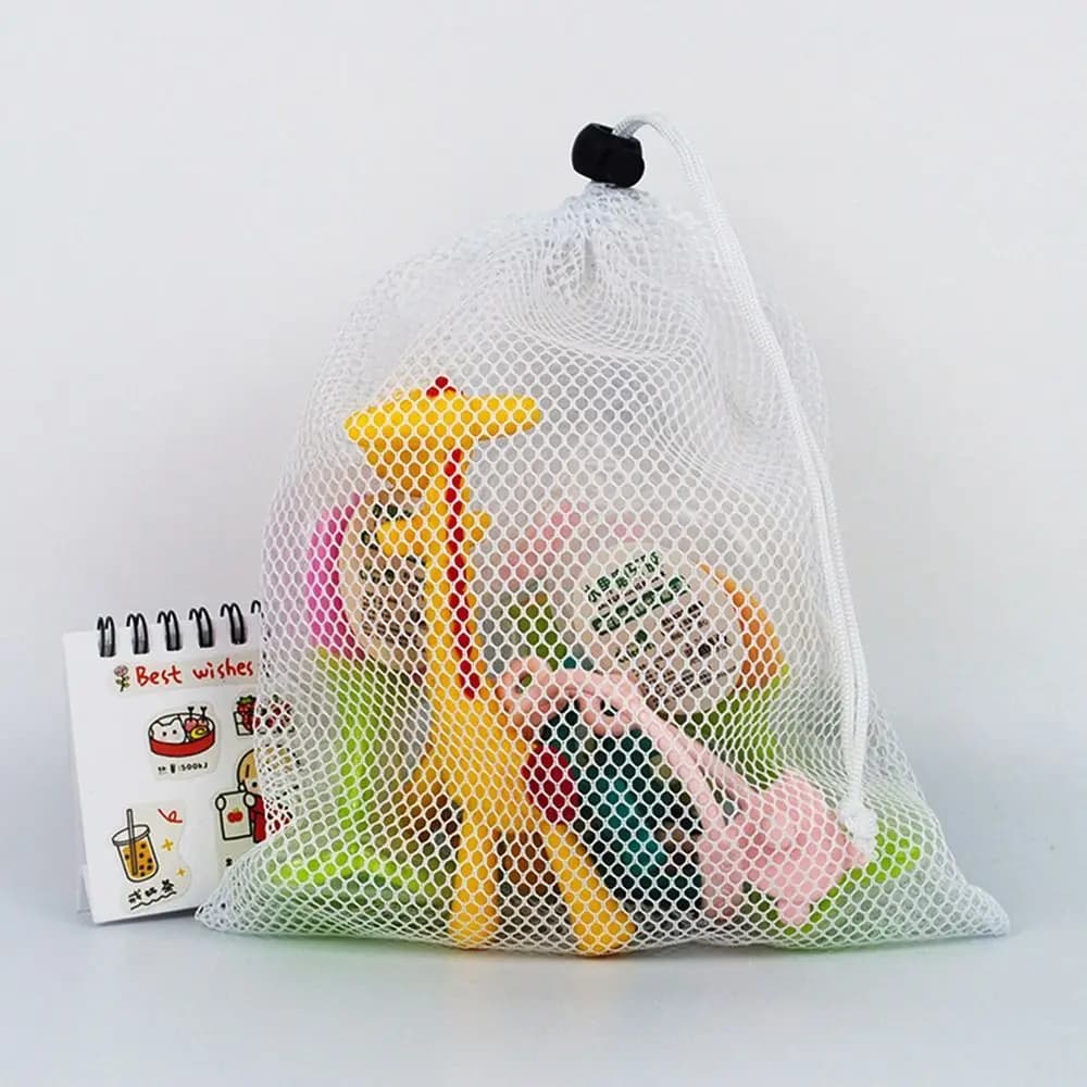 Durable nylon multipurpose underwear bag, bag with mesh coulisse, bag to store items