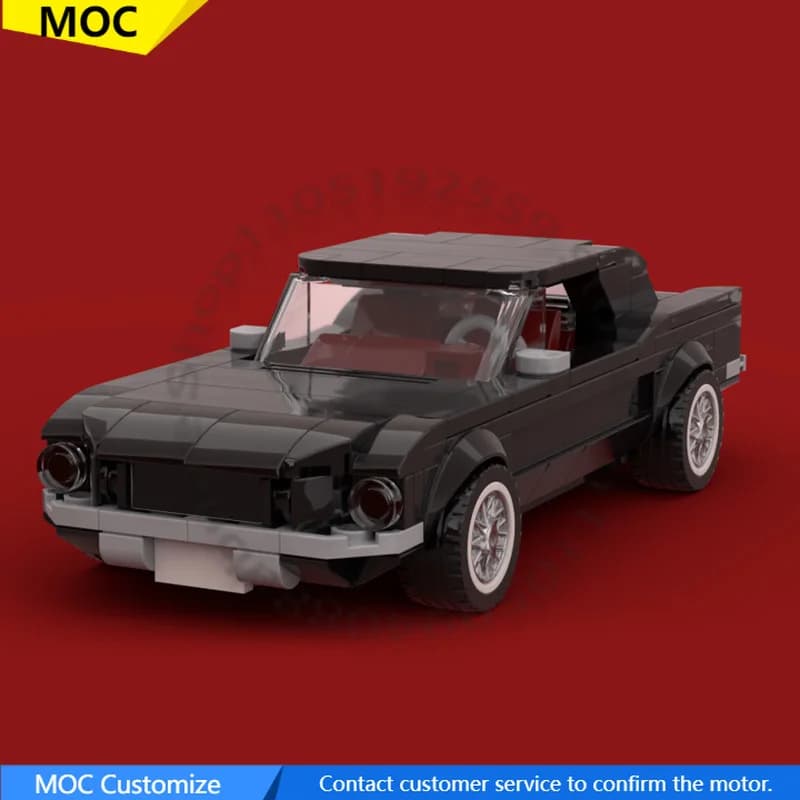 314 PCS Auto sportiva Mustang Coupe MOC Personalizza Building Block modulare Design educativo Modello in mattoni Assemblaggio fai da te Giocattolo regalo