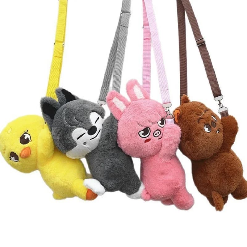 Stray Kids SKZOO plush bag, soft and cute backpack, hug pillow, birthday gift for children, adults and fans.