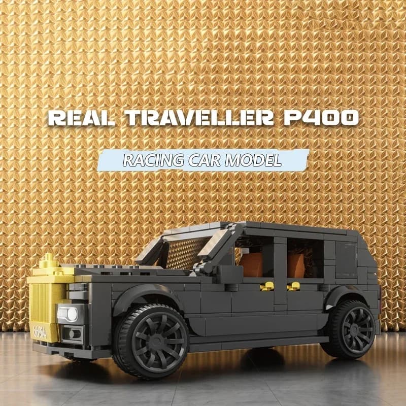 409PCS Berlina di lusso Building Blocks SUV Modello di auto Veicolo Mattoni Ornamenti desktop creativi Display Bambini Giocattoli fai da te Regali di festa