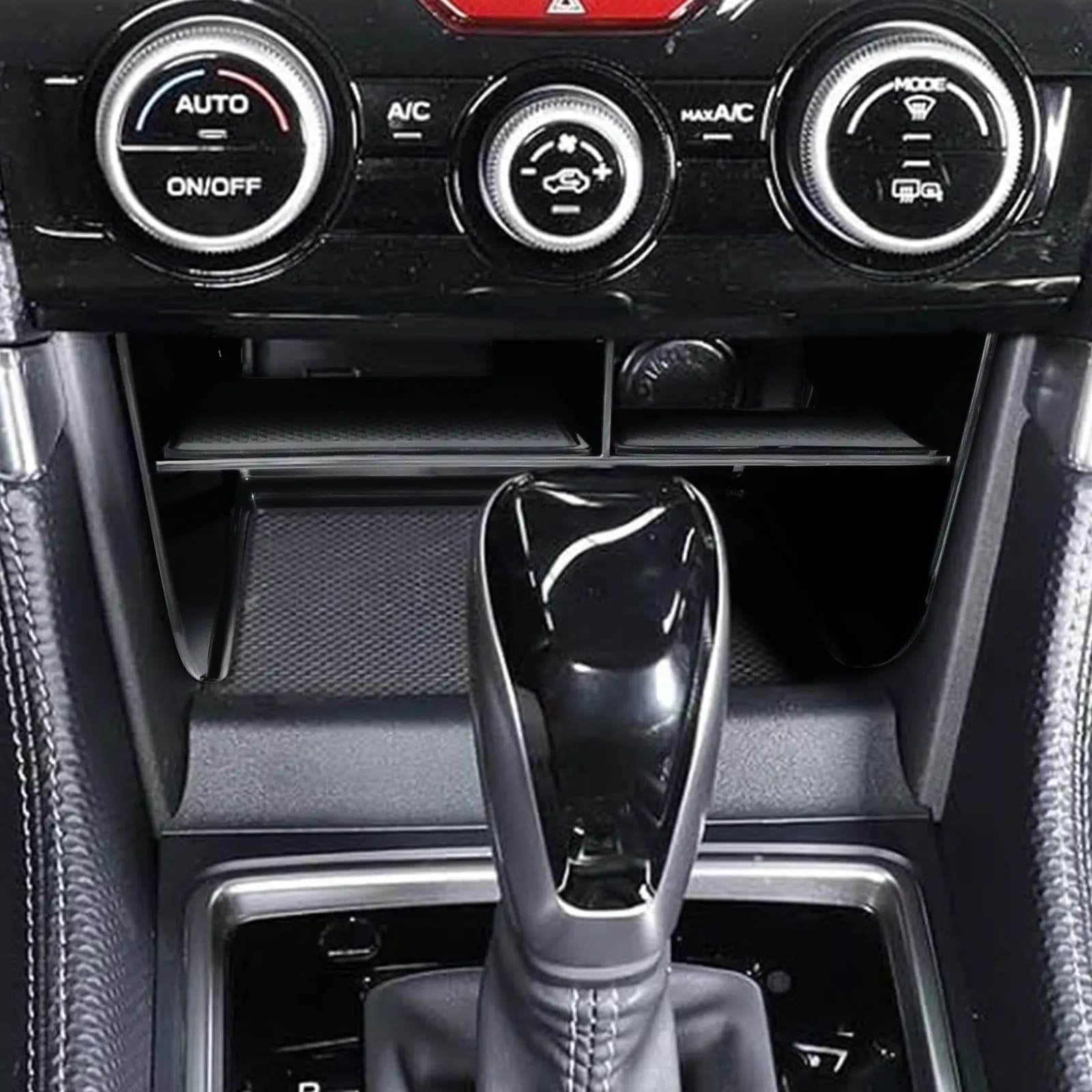 Per Subaru Forester 2019-2024 Console centrale Organizer Vassoio Scatola per auto senza caricabatterie wireless Accessori interni Scatola di immagazzinaggio