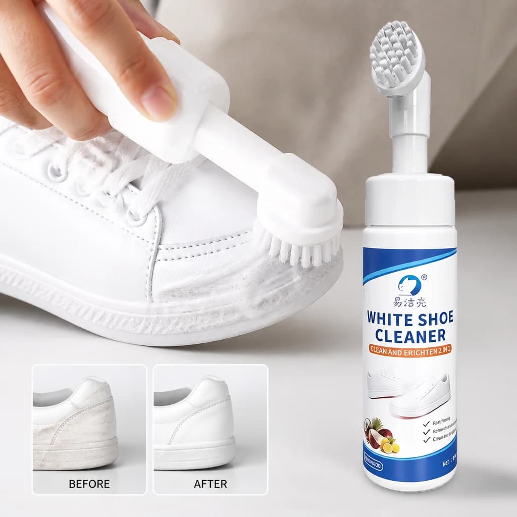 Portable Sneaker Foam Cleaner Built-in Brush Head Wipe And Wear Immediately Multi-purpose White Shoes Stain Dust Oil Remover