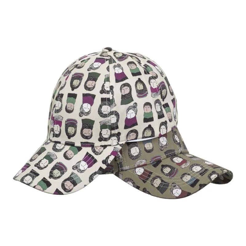 Spring and summer baseball cap, sun protection hat, personalized cartoon print duckbill cap, men's Korean style trendy hat