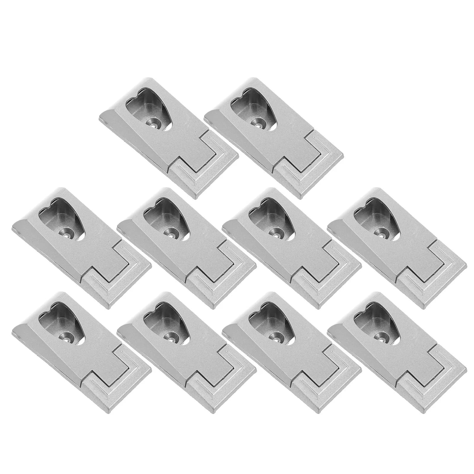 10 Pezzi Supporti a Forma di Cuore per Asta Armadio in Lega di Zinco e ABS, Staffe Robuste per Appendiabiti, Organizzatore per Guardaroba e Camera da Letto