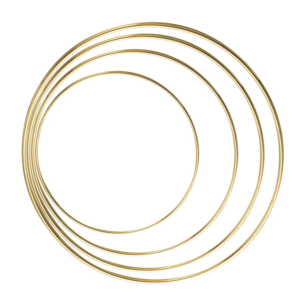 4pcs Metal Dreamcatcher Ring 15Cm 20Cm 25Cm 30Cm Iron Hoop For Diy Craft Home Decor Macrame Plant Hanger Accessories