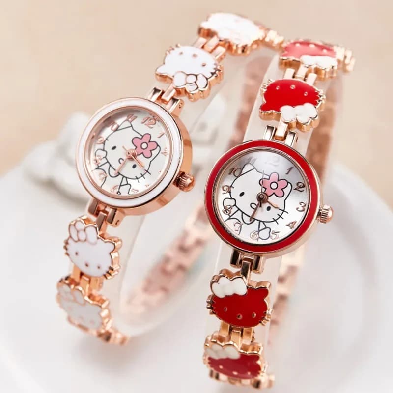 Ladies' Watch Sanrio Hello Kitty Student Watch Sweet Bow Girl Friends Gift Women's Quartz Watches