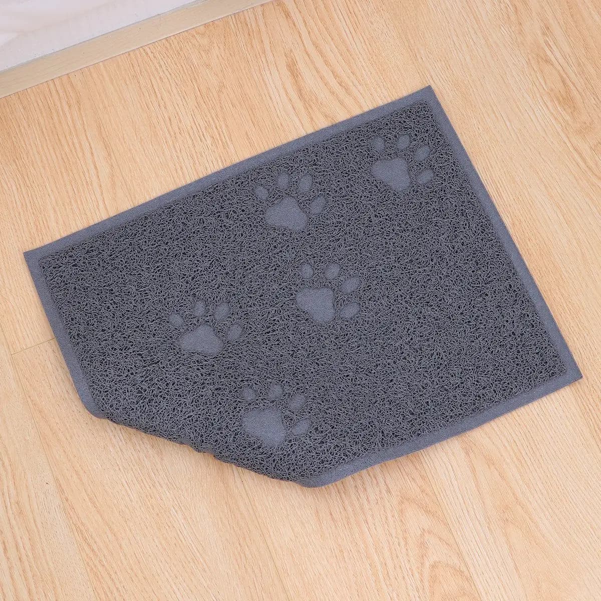Tappetino per Lettiera Gatti 30x40cm Extra Spesso in PVC, Facile da Pulire, Lavabile con Sapone, Accessori per la Pulizia dei Gatti