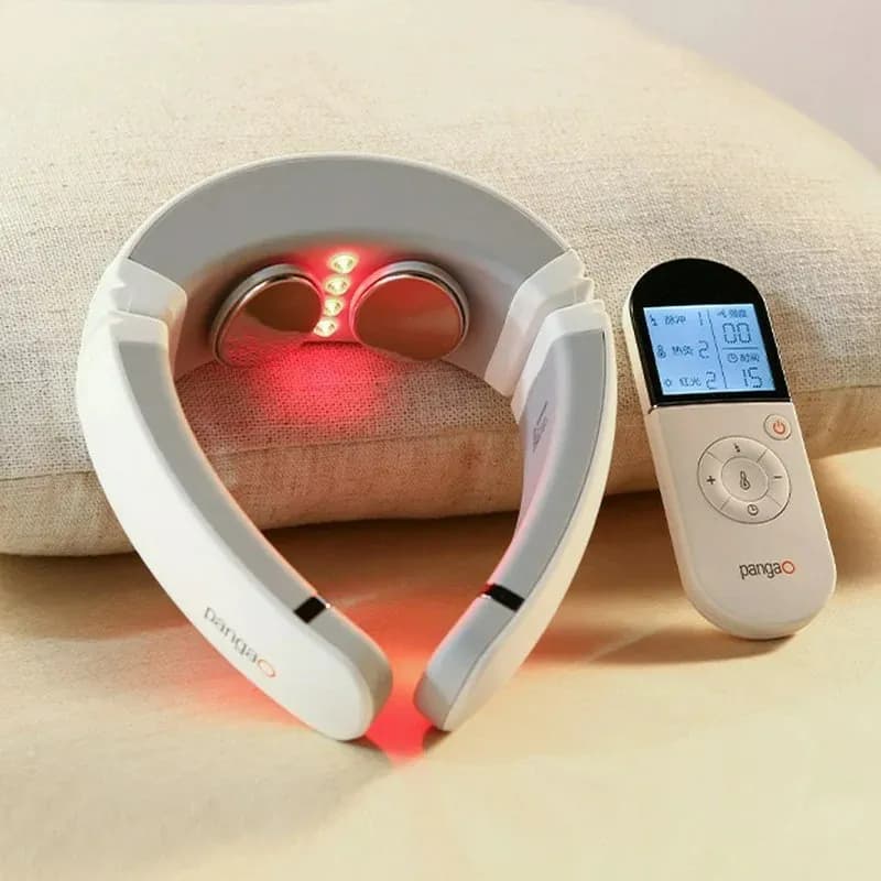 Custom P6 4D Smart Cervical Massage, U Shape Bearing, Double Impulse VTP Care Tool, Portable Device to Relieve Pain