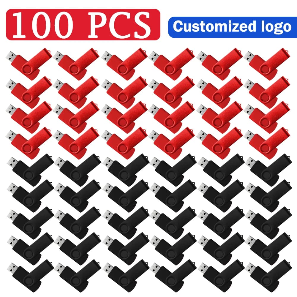 100 pz/lotto Chiavetta USB 2.0 da 4GB 8GB 32GB 64GB 128MB 256MB, Regalo per Fotografi, Pendrive, Memory Stick 16GB, U Disk, Logo Personalizzato Gratuito