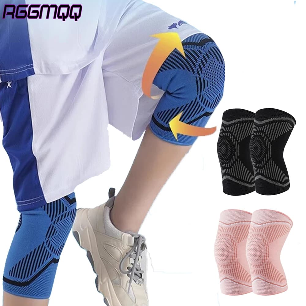1 paio di ginocchiere per bambini, ginocchia per giovani, manica di compressione, supporto per ginocchio per bambini, ginocchiere per ragazzi e ragazze per sport da basket