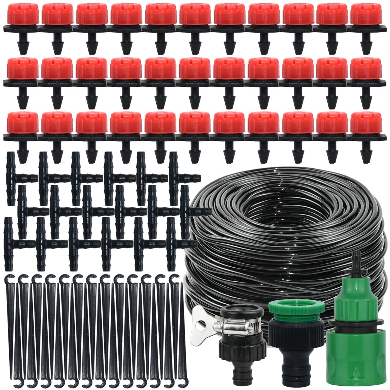 KESLA Garden 15-25M 1/4 Automatic irrigation pipe DIY drip irrigation system Micro drip irrigation system Drip dripper for bonsai greenhouse