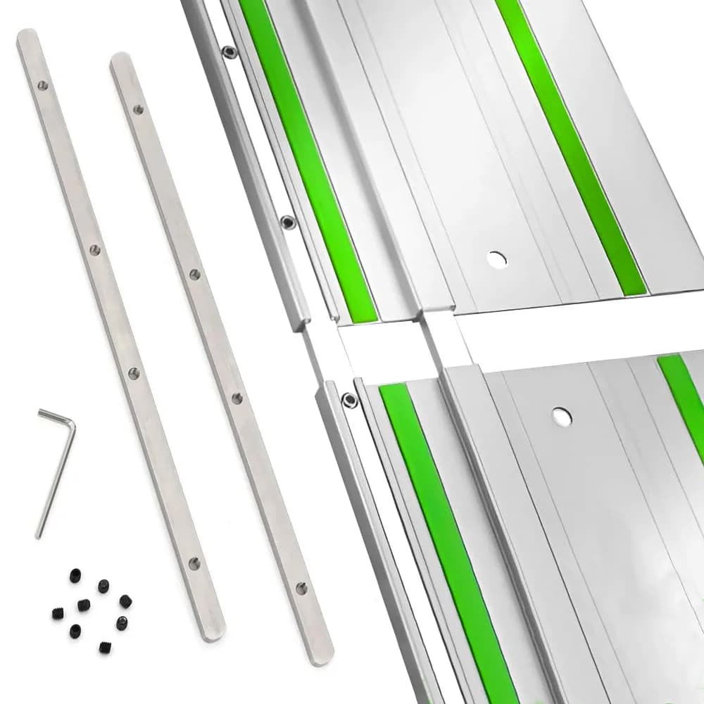 Set di connettori per guida per sega a nastro, ricambio per il taglio di pannelli in legno, compatibile con seghe a nastro Makita/Festool