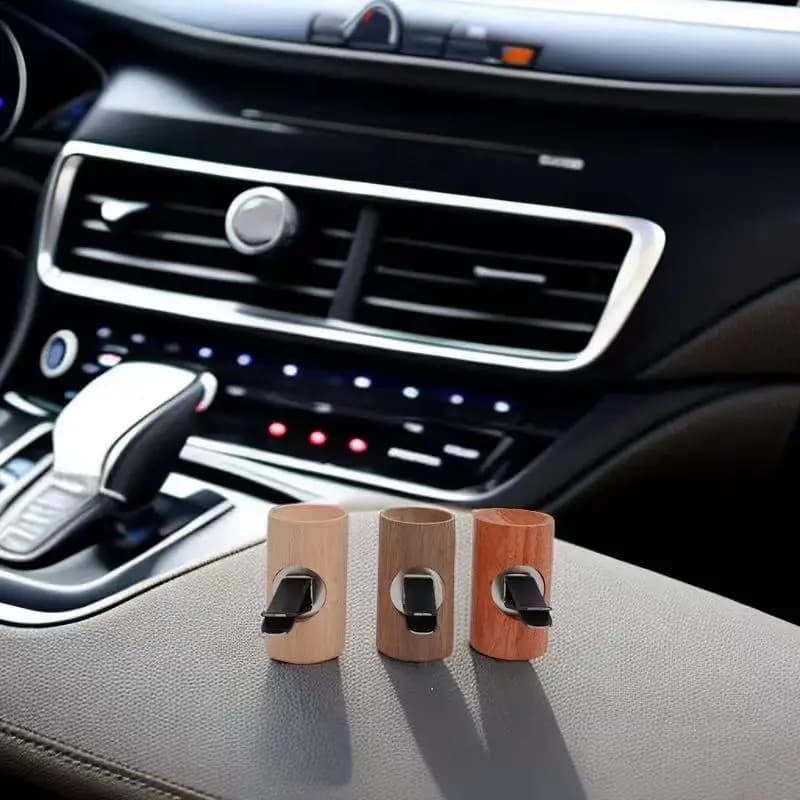 1 pz spherical wood for auto essential oil diffuser for auto aromatherapy deodorant clip for auto decoration automatic