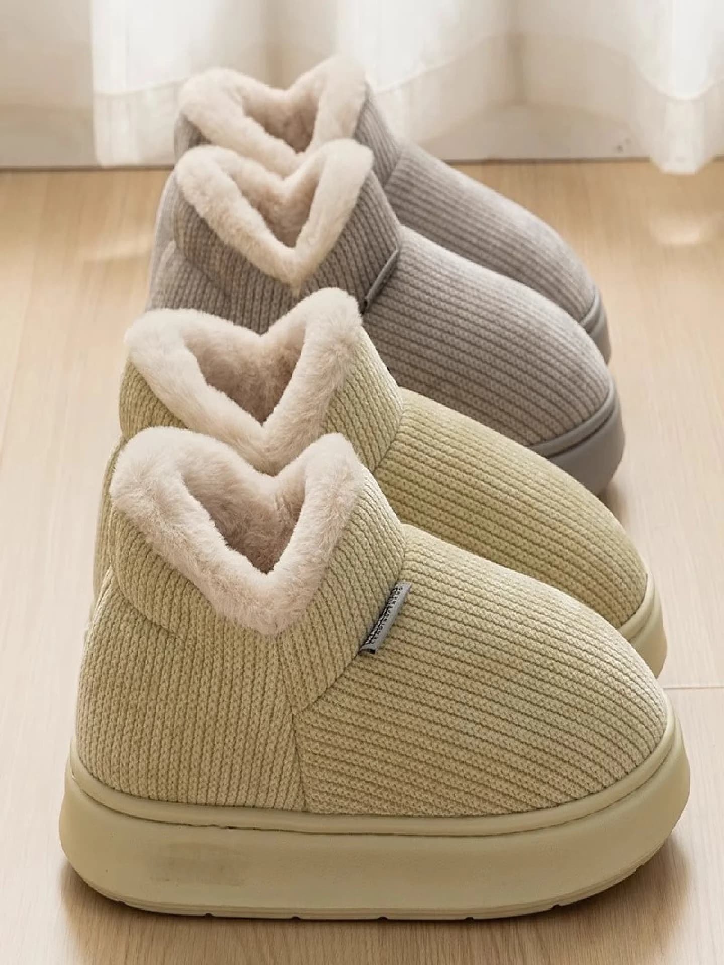 Women's Warm Winter Cotton Slippers for Home Anti-slip Soft Bot casual slip-on for indoor and outdoor use