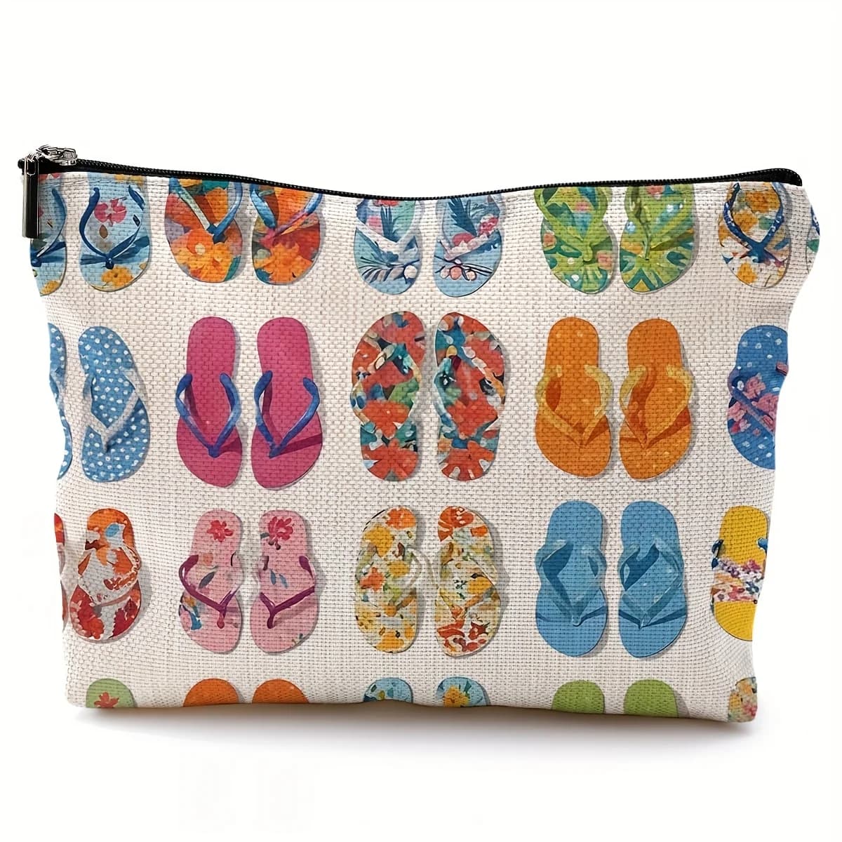 Borsa per il Trucco Estiva da Spiaggia con Design Tropicale, Organizer da Viaggio Leggero per Donne e Uomini, Regalo Perfetto per Vacanze al Mare