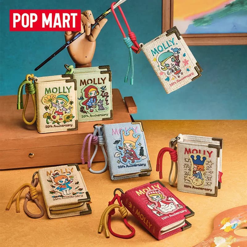 POPMART MOLLY Scenery Along The Way Serie 20° Anniversario Mini Album dei Ricordi Borsa Blind Box Giocattoli Figure Anime Decorazione