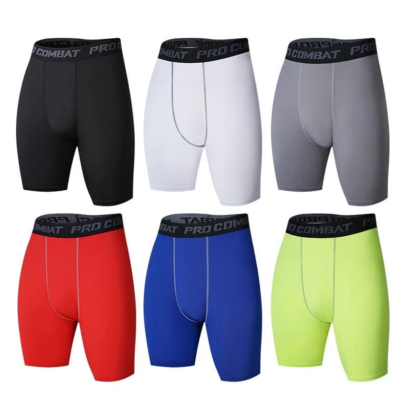Fitness sports shorts for men summer training in gym cycling cycling pants breathable three-quarter quick drying pants Casual
