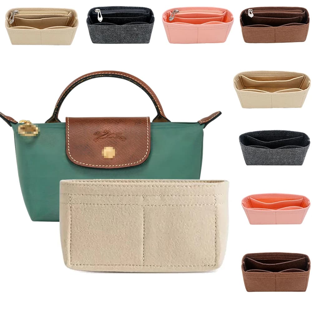 Organizer per Borsa Longchamp Small Tote, Borsa Interna per Organizzazione e Finitura, Inserto Organizer per Borse a Mano, Adatto per Dimensioni Mini