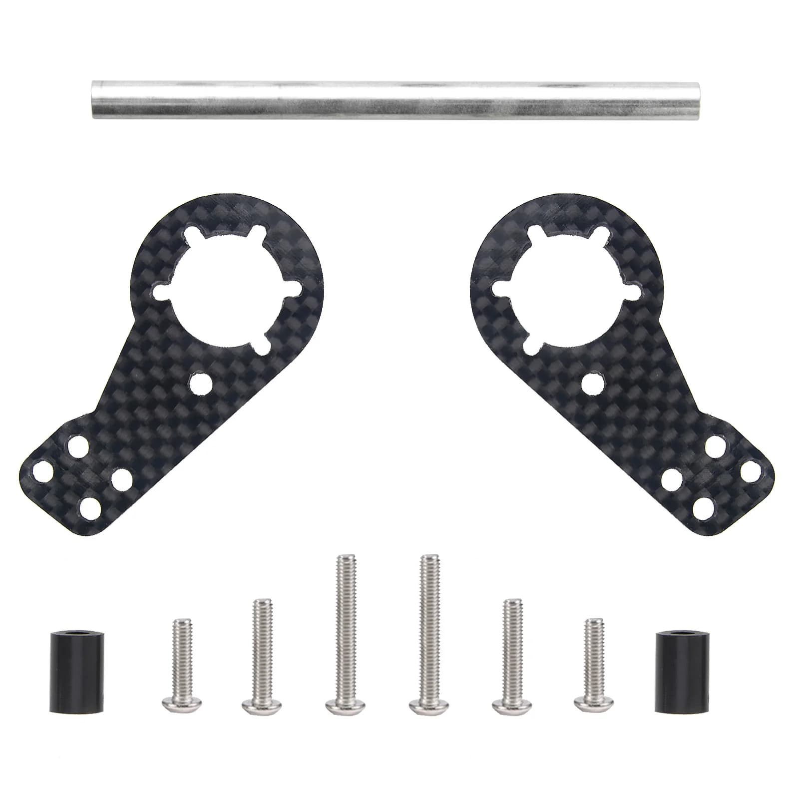 Supporto Ammortizzatore Posteriore in Fibra di Carbonio CW-01 per Auto RC Tamiya CW01 Lunch Box Midnight Pumpkin - Parti di Aggiornamento per Telaio