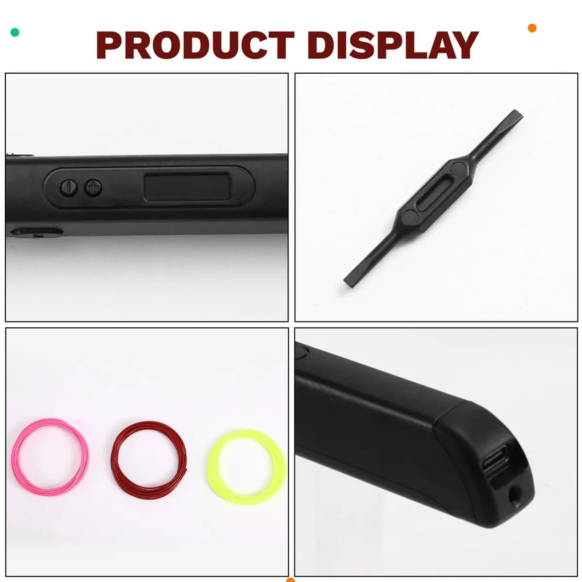 INABEZ RP800A Penna 3D con Display OLED, Penna per Stampa 3D con Filamento PLA per Disegno e Creazioni