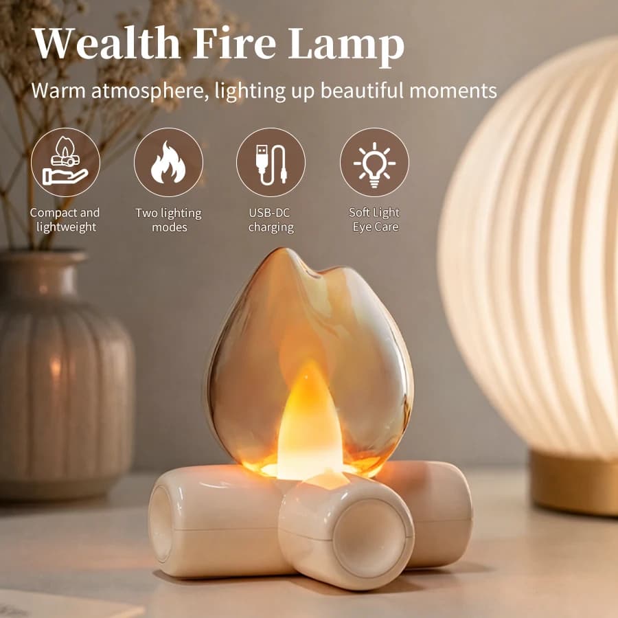 Rechargeable LED Night Light Simulation Flame Effect Candle Lamp Bulb For Bedroom Hotel Bar Party Home Atmosphere Decor Gift