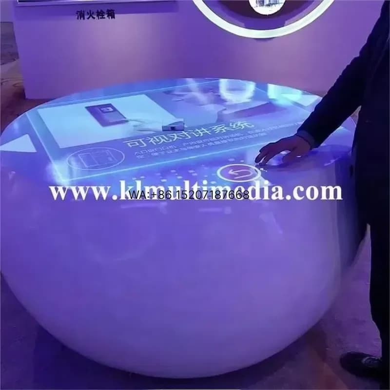 Wmwmnu 3D Interactive Table Game Projector with Multi Touch Screen Smart Object Recognition Desk for Museum Digital Display