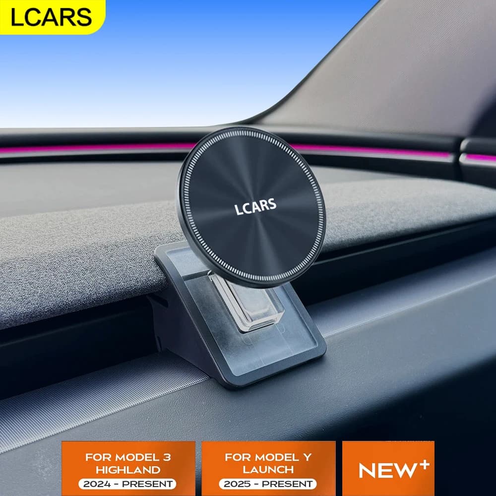 For Tesla Model 3 Highland 24 and Model Y Launch 25 Anti Shock Vibration Car Phone Support for Magnetic Navigation Accessories