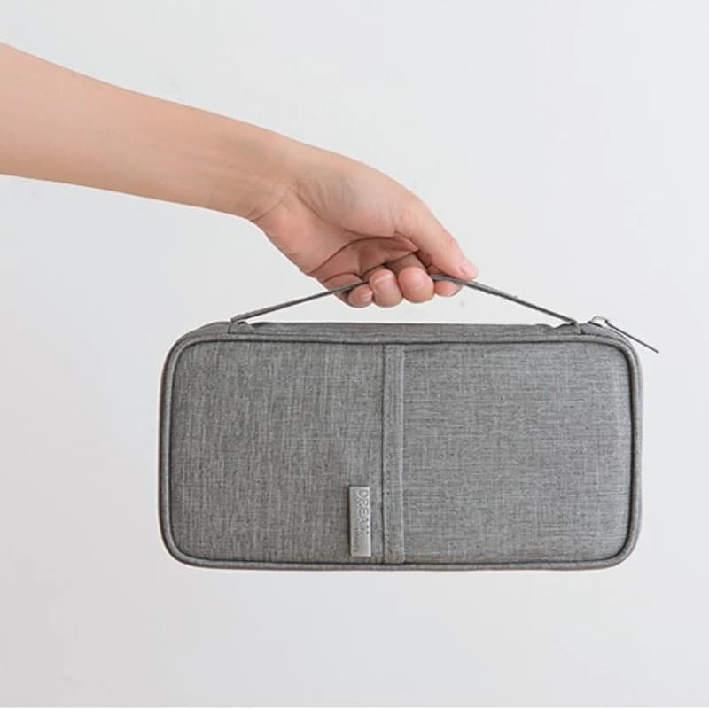 2027 Cardholder Storage Accessories Portable Waterproof Document Bag Wallet Family Passport Holder Travel Document Storage Organ