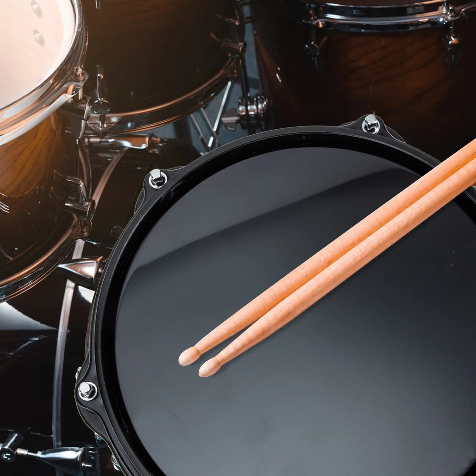Pad Professionale per Pratica di Batteria con Design Ultra Silenzioso in Gomma EVA, Perfetto per Batteristi che Imparano a Casa, Accessorio per Batteria