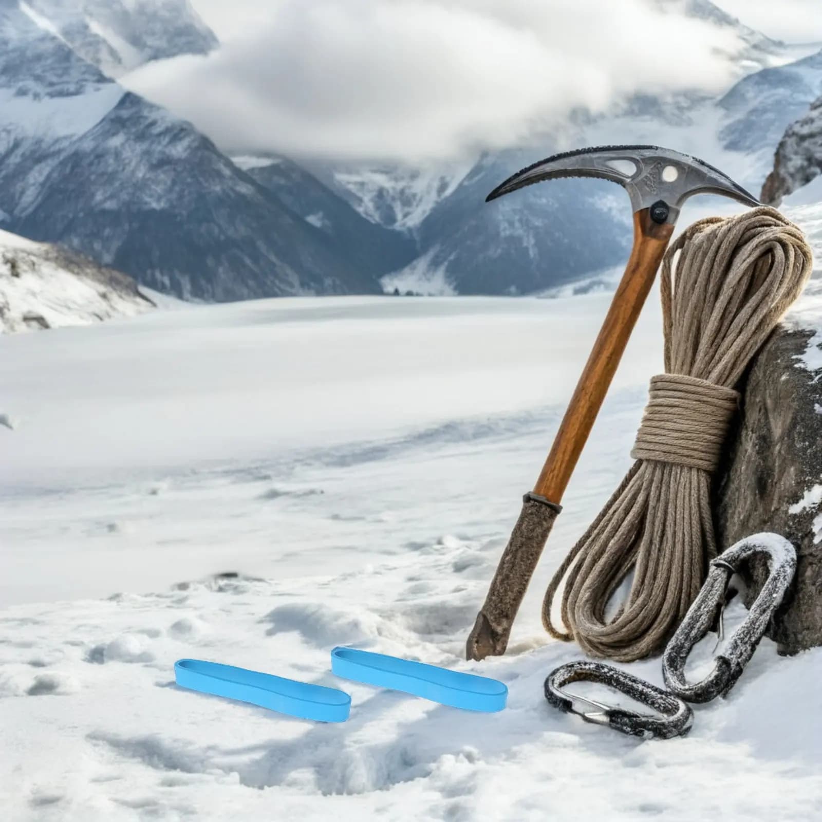 30 Pezzi Cinghie di Fissaggio per Freni da Sci, Cinghie di Sicurezza in Gomma per Snowboard, Accessori per Sci e Snowboard