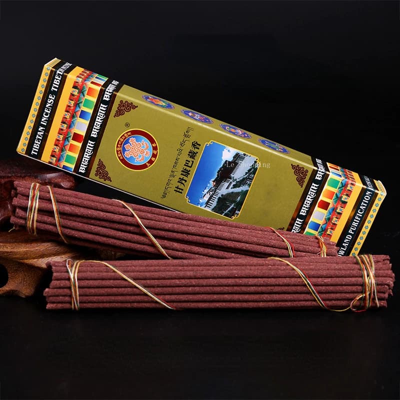 Bastoncino di incenso naturale fatto a mano a lunga durata Home Indoor Office Il tempio offre l'incenso buddista per purificare l'aria Joss Stick