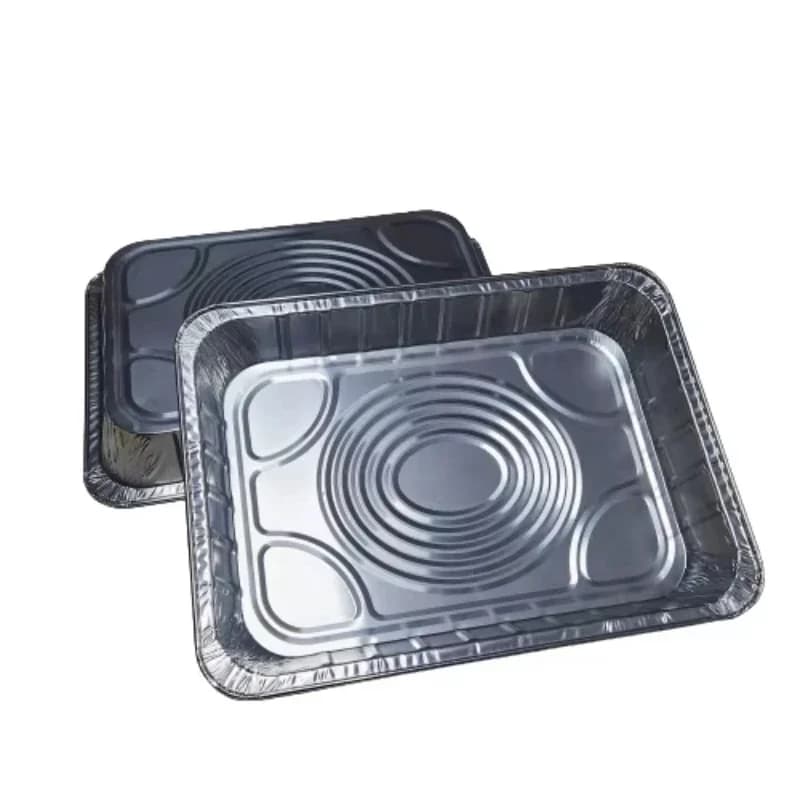 456 * 336 * 61Mm 6500ml oven safe rectangular heavy duty baking pan heated barbecue disposable food container