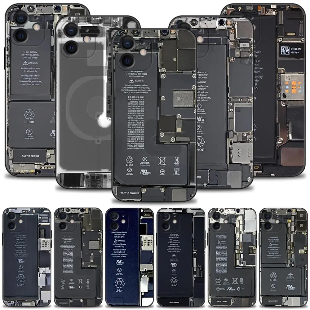 All'interno della scheda madre Circuito Caso Per iphone 17ProMax Air 16 15 14 13 Pro Max 15 16 Pro 15Plus Cover Shell