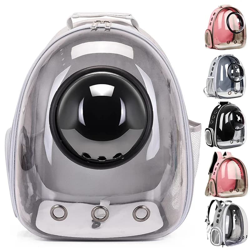 Pet Cat Carrying Bag Pet Backpacks Breathable Portable Transparent Backpack Puppy Dog Cat Transport Carrier Space Capsule Bags