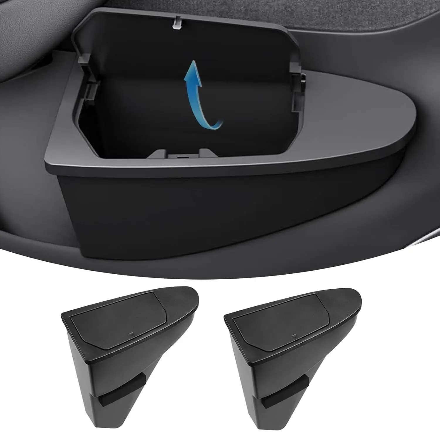 Per Tesla Model Y Juniper 2025 2026: Cestino per Rifiuti Anteriore, Accessori Auto, Contenitore Impermeabile per Rifiuti Posteriore e Centrale, Scatola Portaoggetti