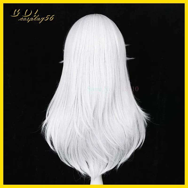 Vivi 2025 Cyno Parrucca Cosplay Orecchie Blu Anello Sumeru Lungo Grigio Dritto Capelli Resistenti Al Calore Gioco Per Adulti Gioco di Ruolo Copricapi