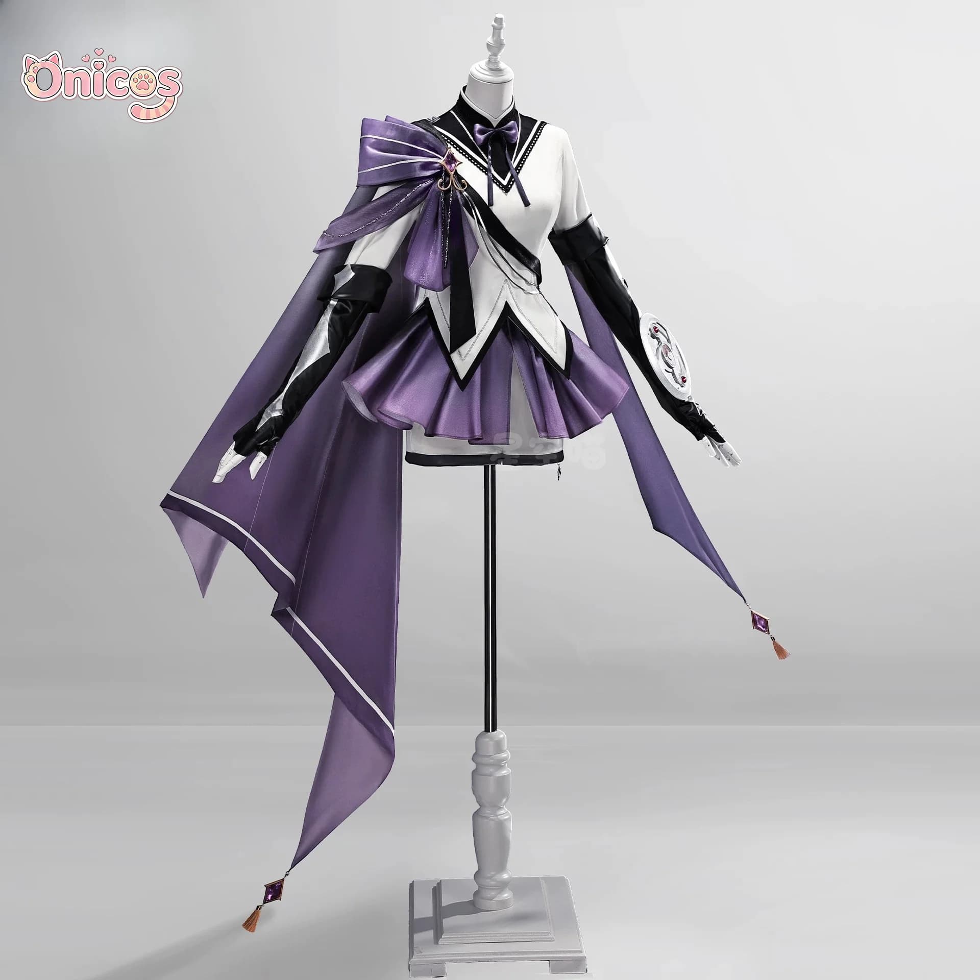 Puella Magi Madoka Magica Homura Akemi Cosplay Costume Gorgeous Purple Dress Knight Armor Halloween Full Set Comic Con Onicos