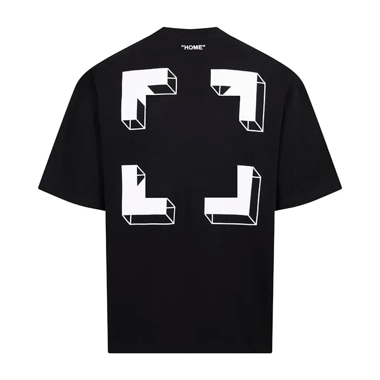 Nuova Collezione 26SS T-Shirt da Uomo con Frecce 3D, Magliette Oversize per Uomo