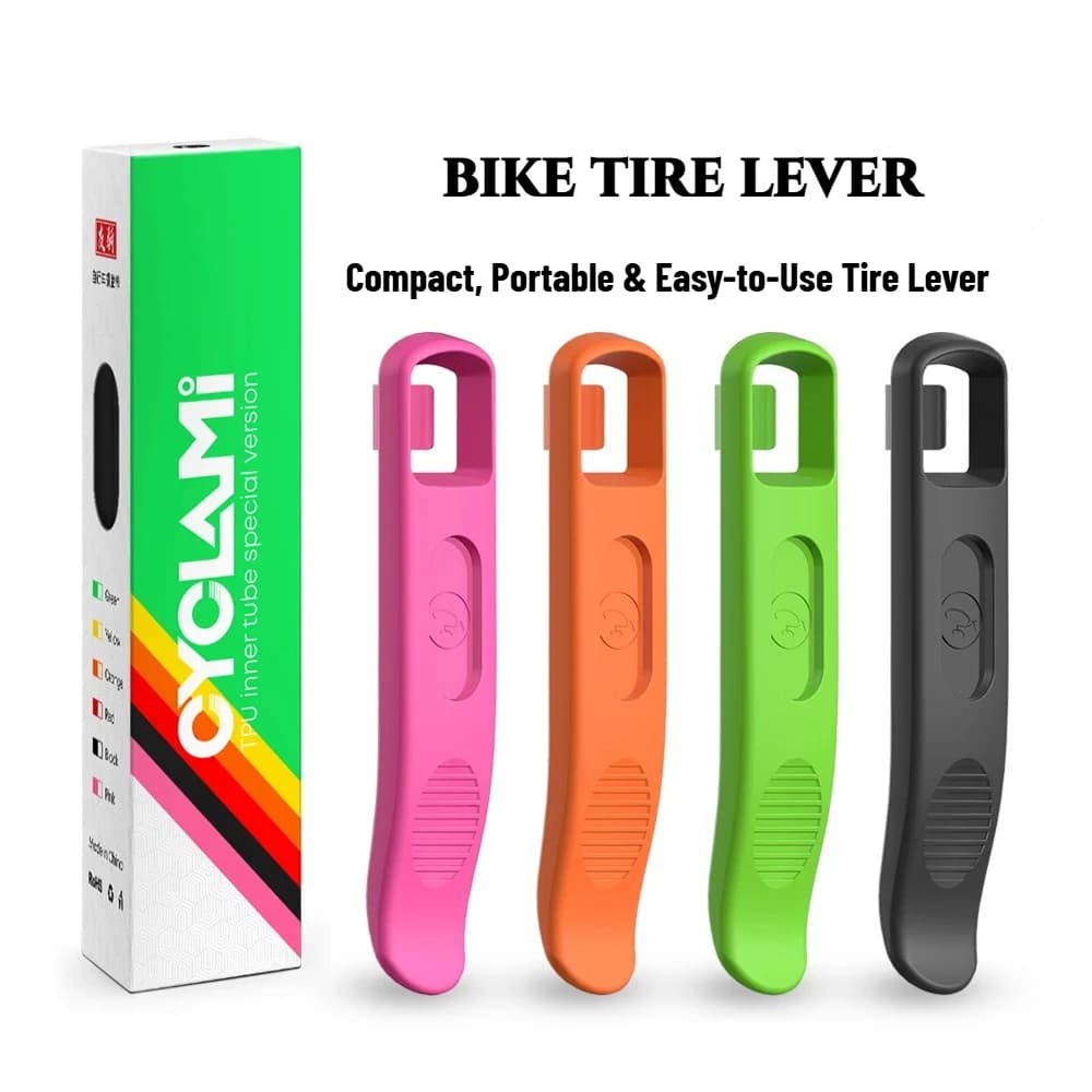 CYCLAMI 2 Pcs Road Bike MTB Bicycle Tire Pry Bar for all sizes of tires Very hard and reusable Ultralight Wheel Repair Tool