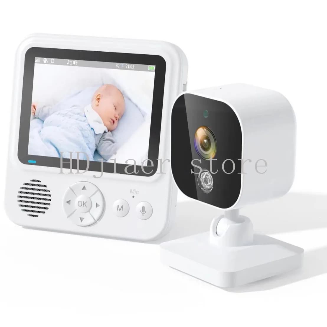 Monitor per la monitoraggio dei neonati da 2,8 pollici, telecamera wireless per neonati, visione notturna