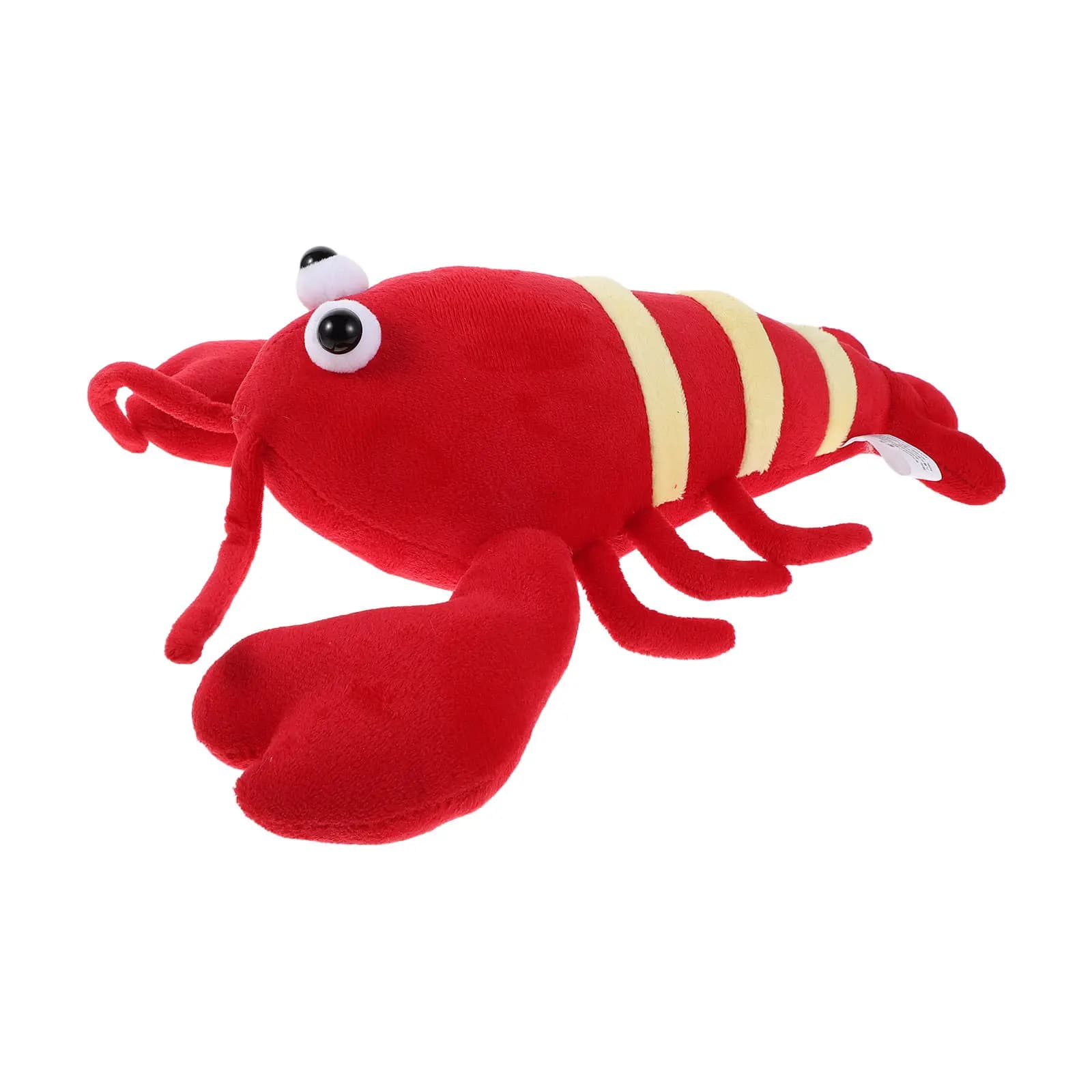 Simpatico Aragosta Rossa di Peluche Leggera e Facile da Pulire, Decorazione a Tema Marino per Cameretta, Sala Giochi, Ufficio, Soggiorno, Compleanno