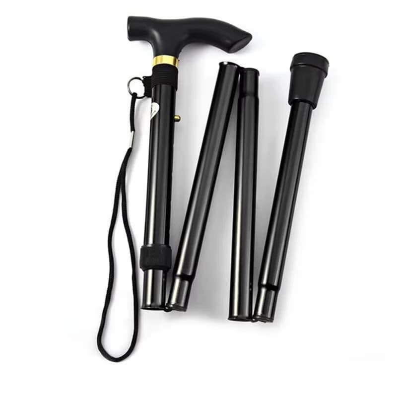 1Pcs Foldable Extendable Trekking Pole, Ultra‑Light Height Adjustable Portable Hiking Cane, Sturdy & Durable for Outdoor Hiking