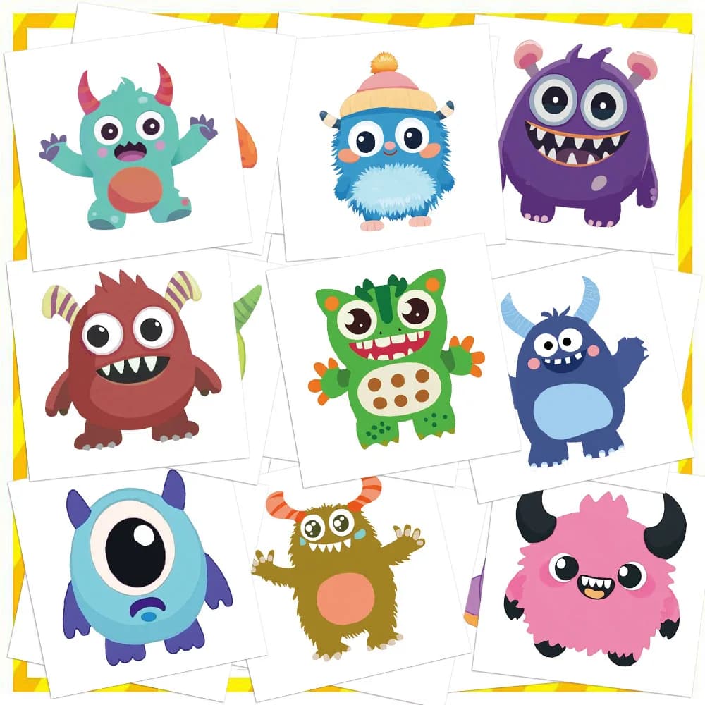 20PCS Monster Tattoo Stickers with High Beauty and High Sense Tattoo Stickers for Arms and Shoulders Easy to Clean