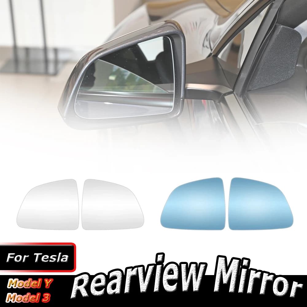 Lente in vetro di ricambio per specchietto retrovisore grandangolare L/R 800R per sostituzione specchietto retrovisore Tesla Model Y 3