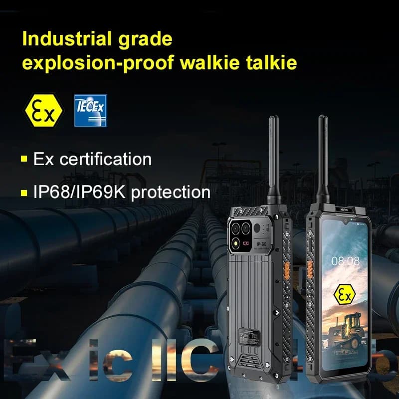 AORO M8 2W DMR Walkie-talkie Smartphone Robusto con Batteria Grande da 9600mAh, 8GB+256GB, Telefono Cellulare UHF