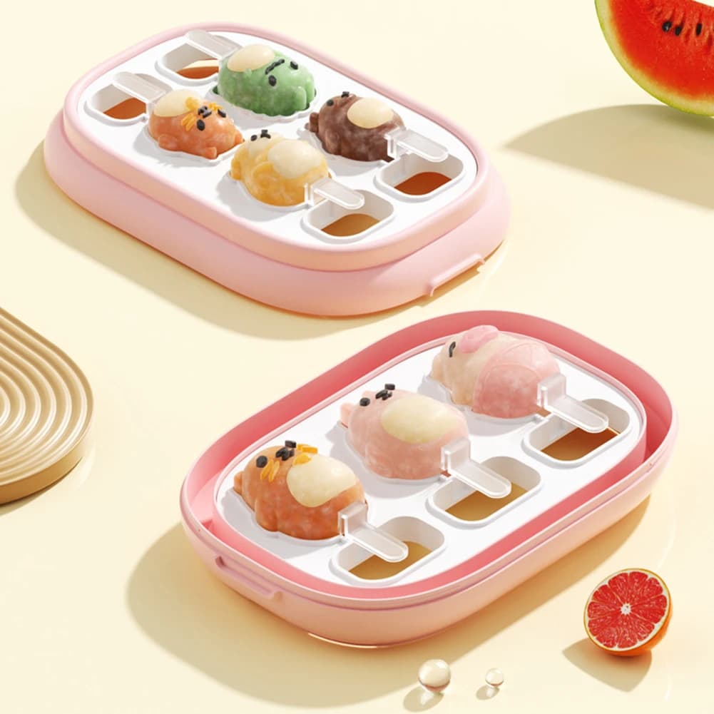 Stampo per gelato fatto in casa con coperchio Vassoio per gelato ghiacciolo fai-da-te rapido per bambini adulti