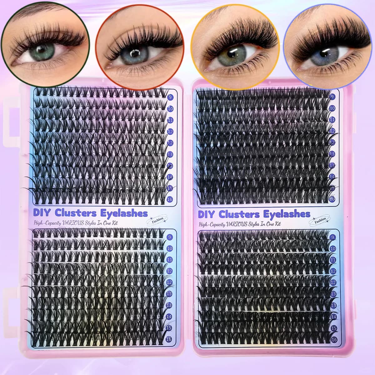 Extension ciglia a ciuffetti individuali 30D/40D/50D/60D per trucco fai da te a casa