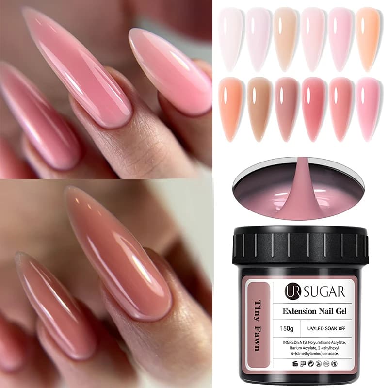UR SUGAR 150g Gel di estensione rapida French Acrilico Building Nude Rosa Bianco Soak Off Camouflage Gel duro UV LED Smalto gel